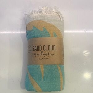 Sand Cloud Turquoise and Tan Beach Towel